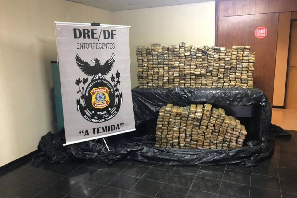 620 kg de maconha são apreendidos pela PF em Águas Lindas